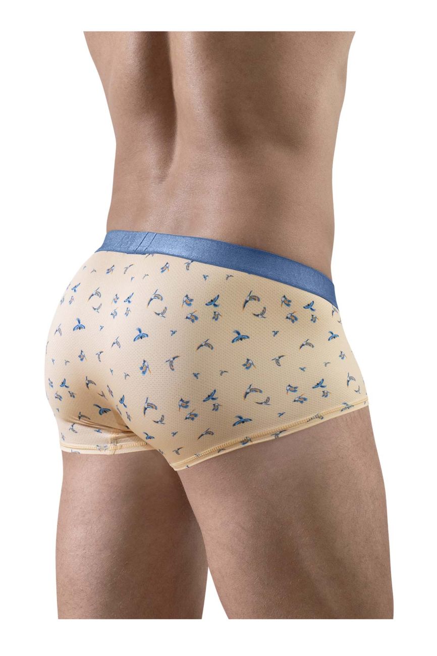 ErgoWear EW1774 SLK SE  Male Comfortable Trunks Peach Birds