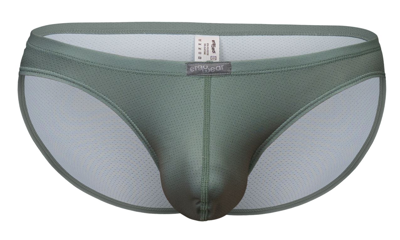 ErgoWear EW1802 X4D SE Mens Ultra Light Bikini Brief Olive Green