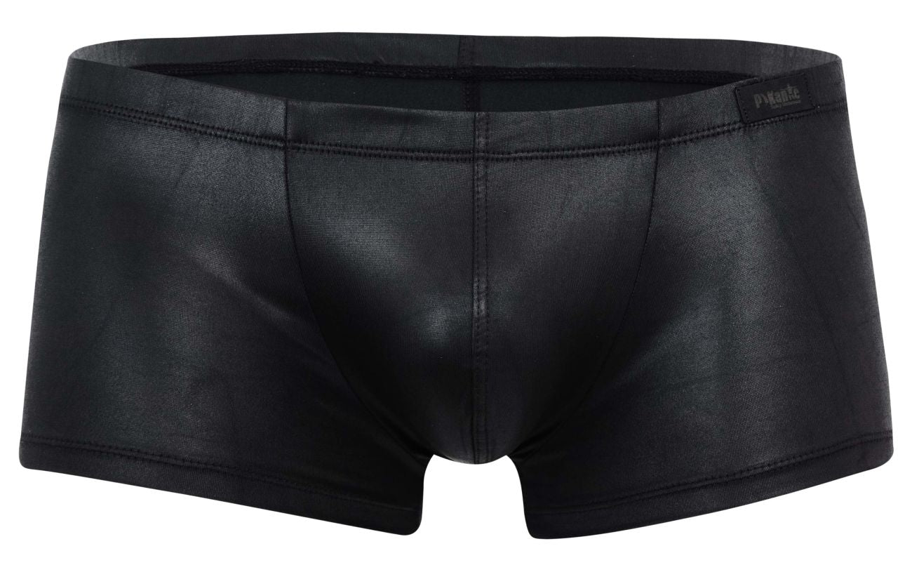 Pikante 2116 Candy 'Mens Bold Wet-look Trunks Black