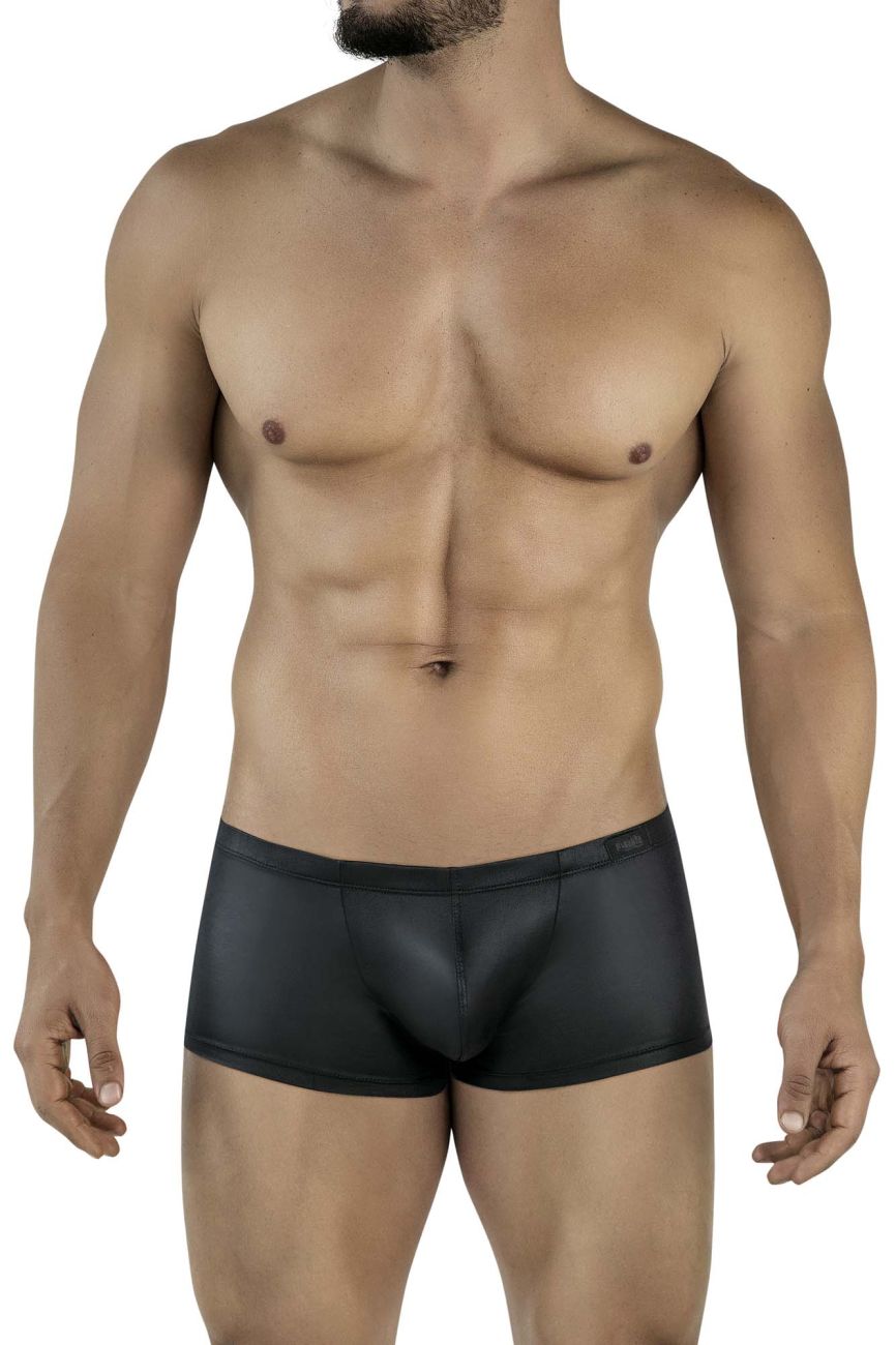 Pikante 2116 Candy 'Mens Bold Wet-look Trunks Black