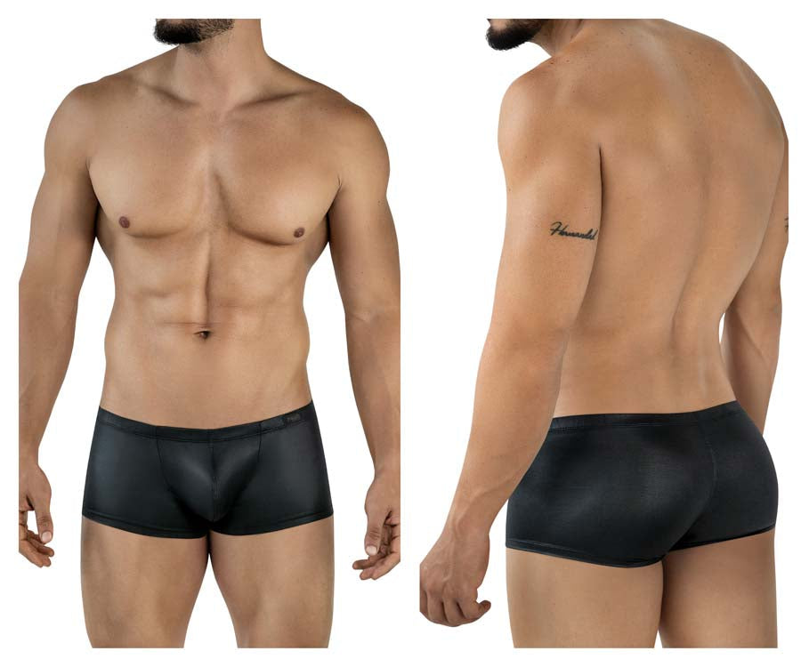 Pikante 2116 Candy 'Mens Bold Wet-look Trunks Black