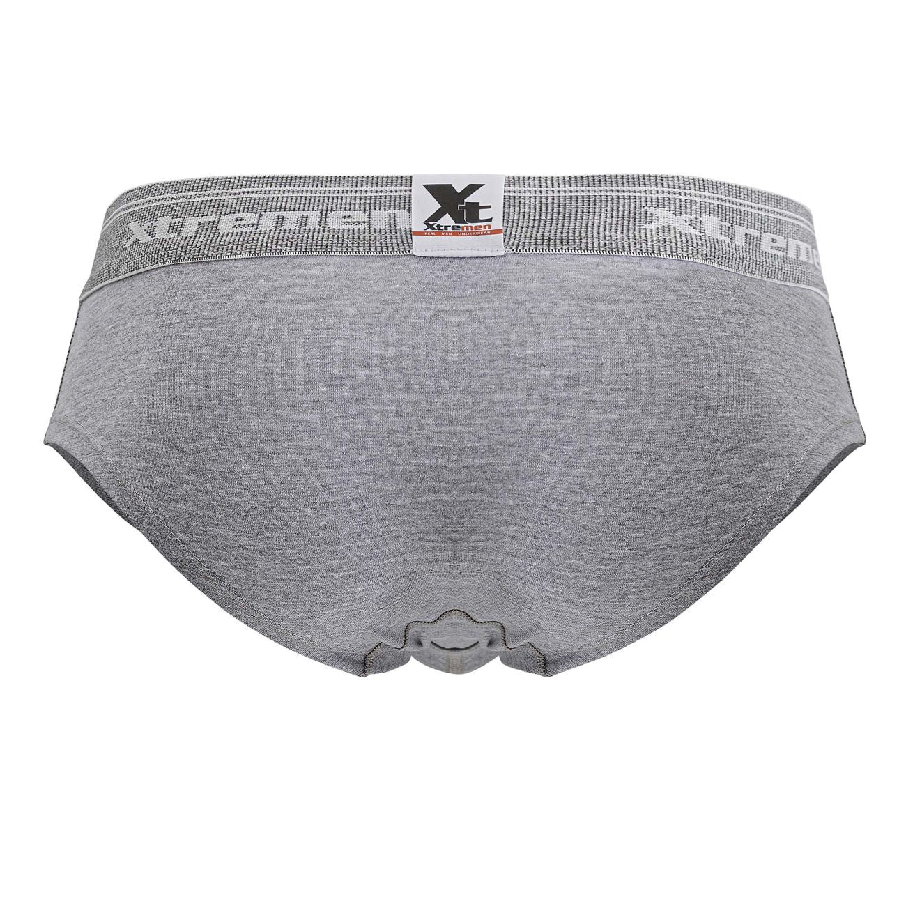 Xtremen 41315 Mens Cotton Blend Wide Side Briefs Jasper Gray