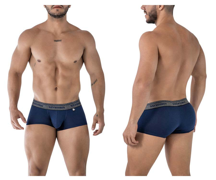 Xtremen 91205B Cotton Blend Trunks Navy