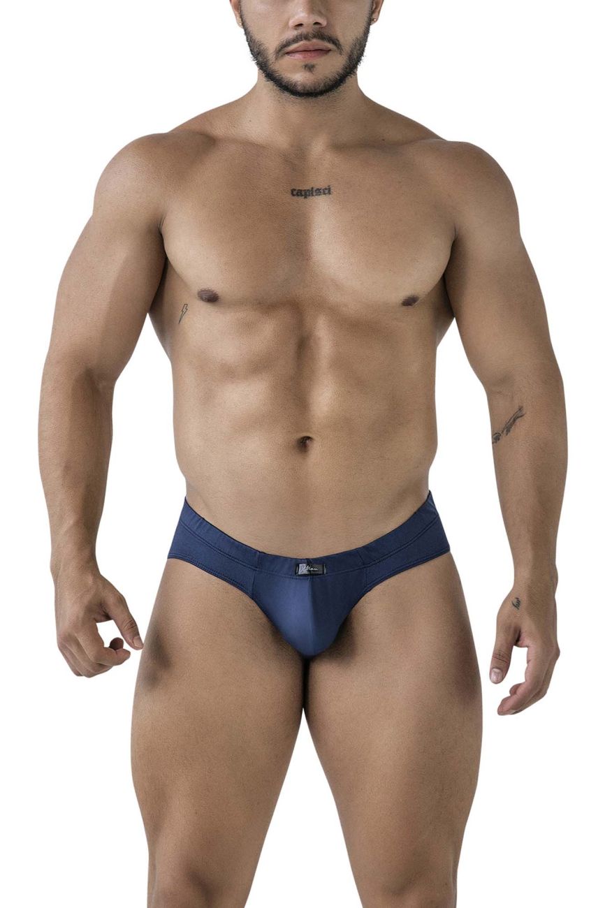 Xtremen 91207B Microfiber Mens Silky Briefs Navy