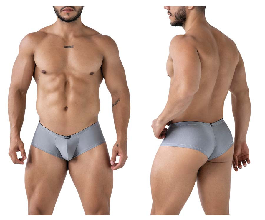 Xtremen 91234 Mens Microfiber Contoured Fit Trunks Gray