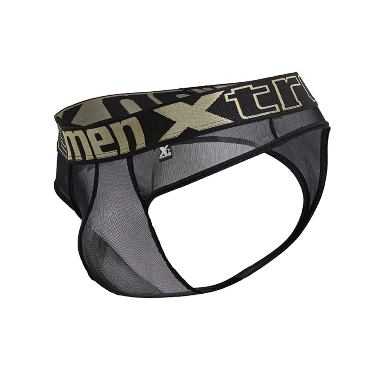 Xtremen 91235 Mens Sheer Microfiber Thong Black