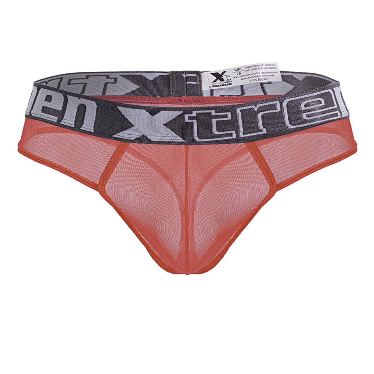 Xtremen 91235 Mens Sheer Microfiber Thong Fuchsia