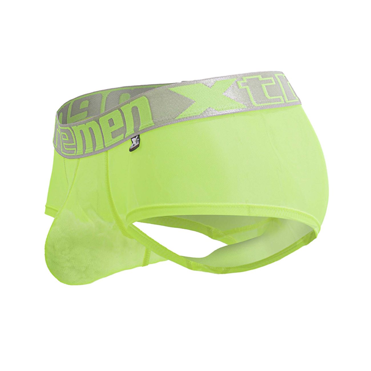 Xtremen 91237 Mens Sheer Microfiber Trunks Neon Green