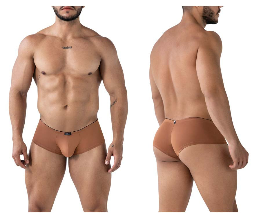 Xtremen 91240 Mens Soft & Sexy Microfiber Trunks Brown