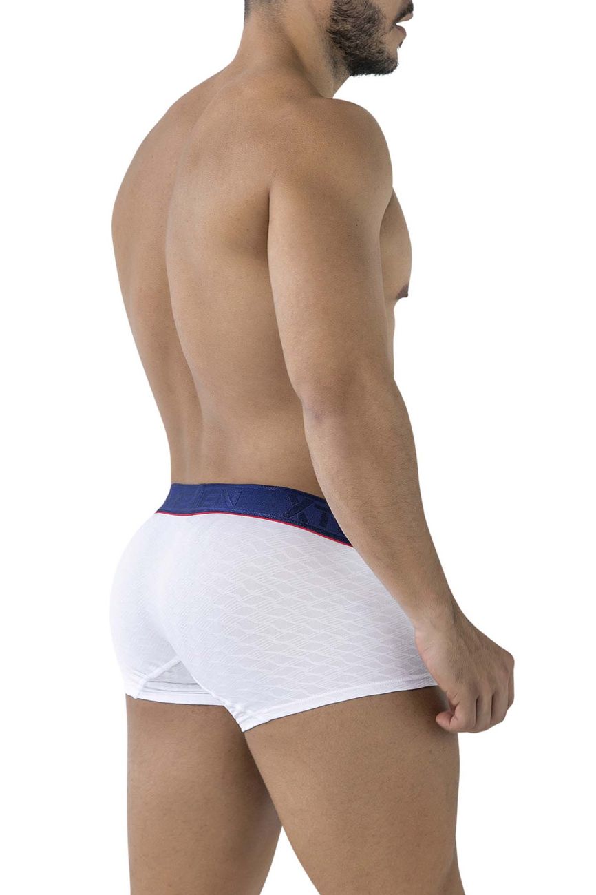 Xtremen 91243 Male Soft and Comfortable Microfiber Trunks White