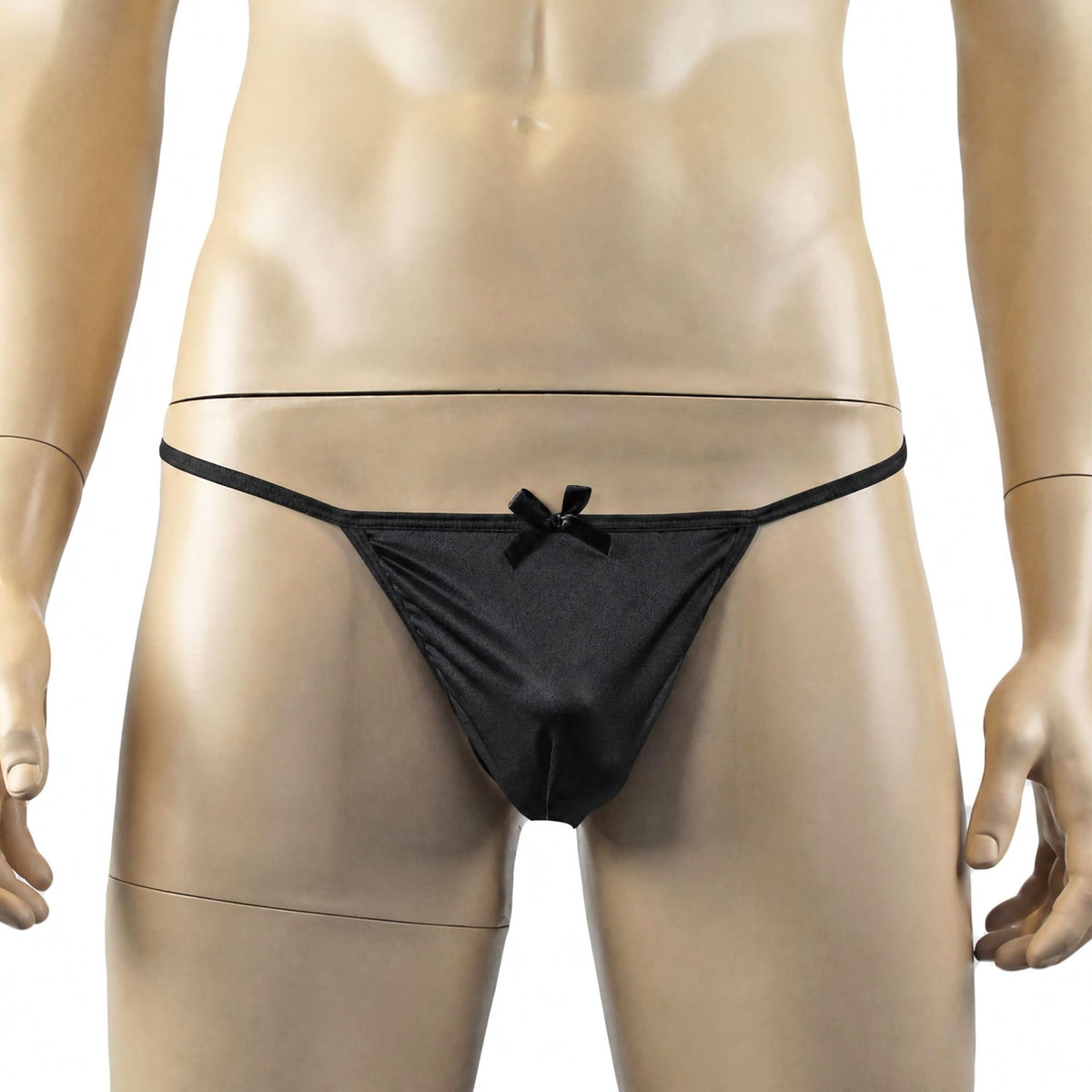 Mens Risque Camisole Mini Dress Chemise & G string Black & Black