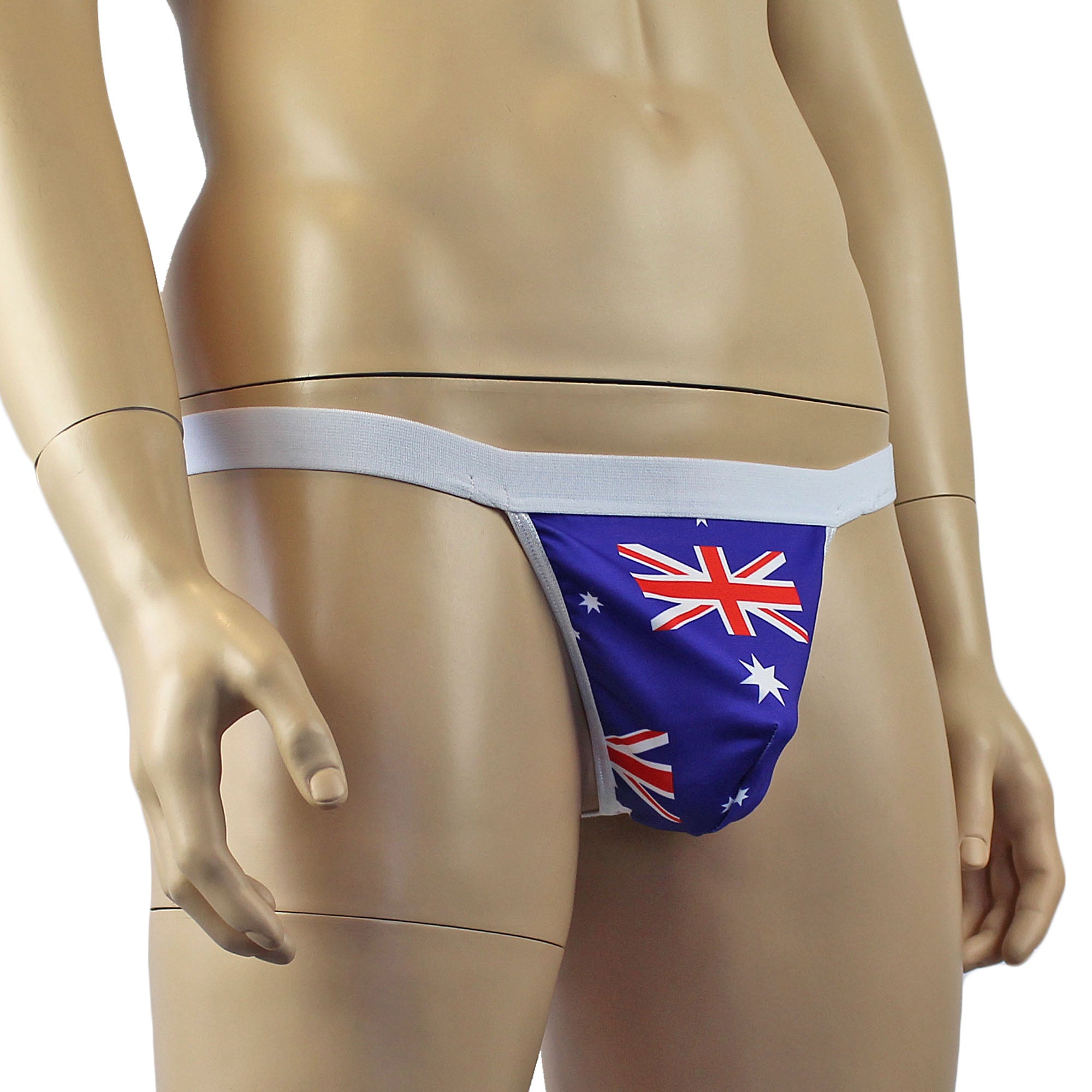 Australian Flag Aussie Day Mens Underwear Pouch G string Thong