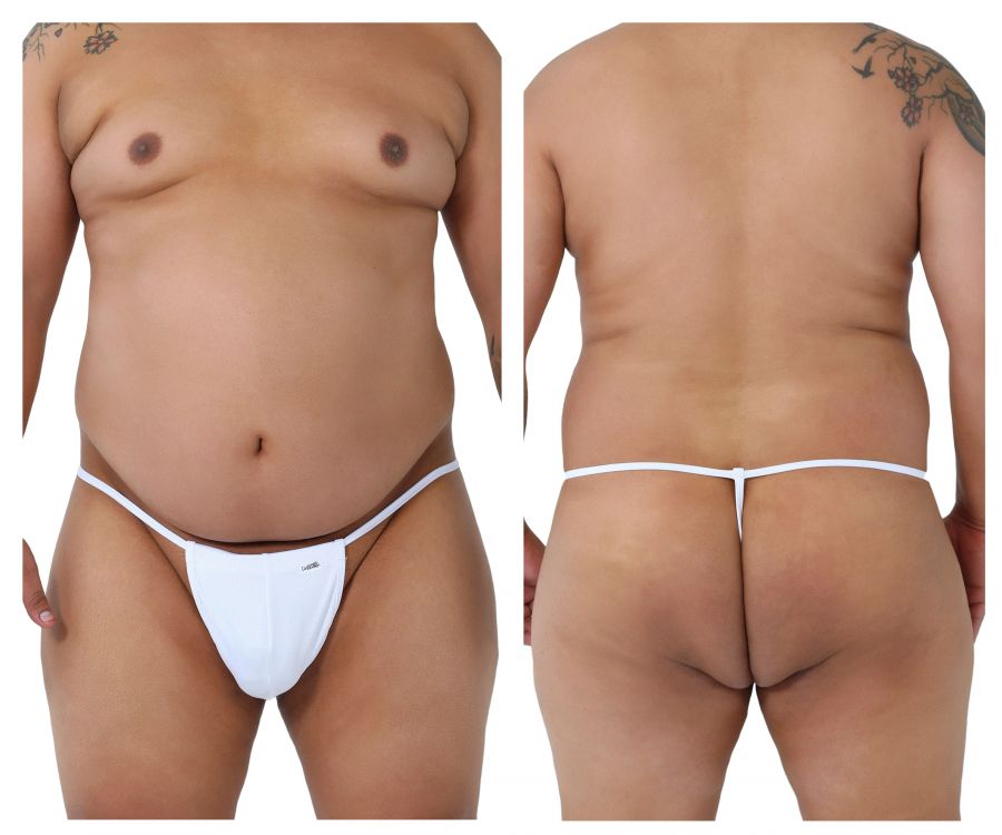 CandyMan 9586X Basic Thong White Plus Sizes