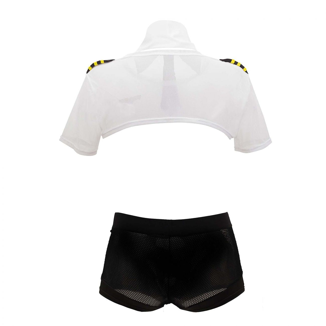 CandyMan 99561 Pilot Costume Outfit Black & White