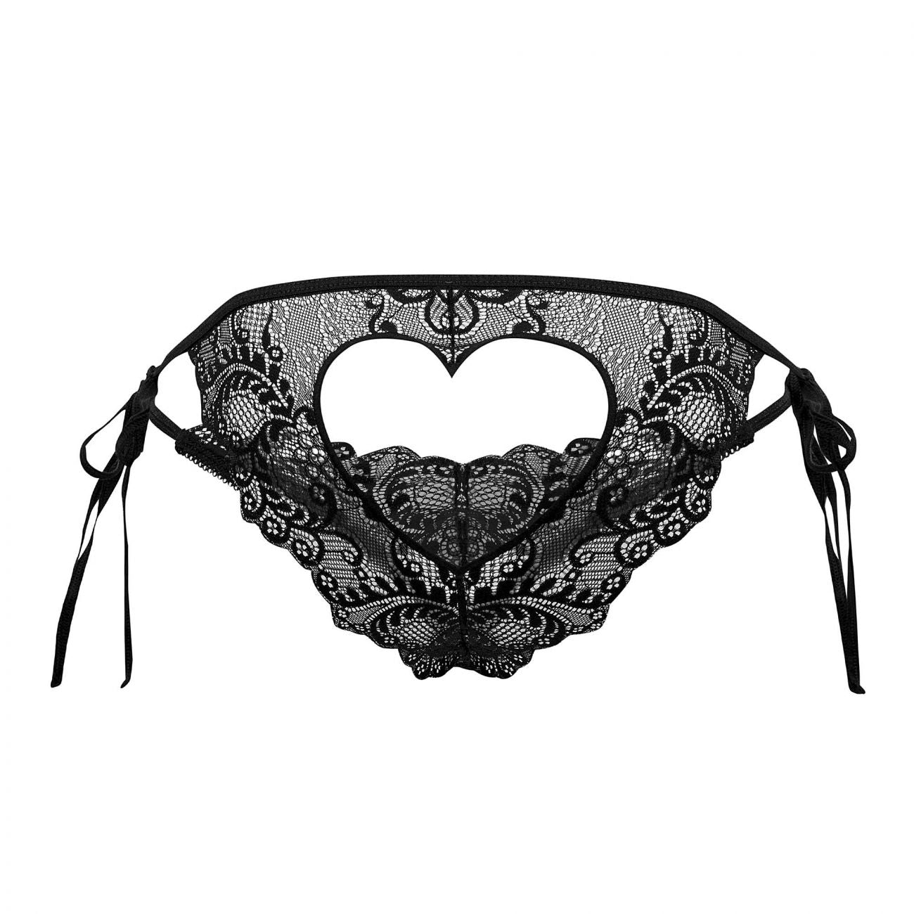 CandyMan 99579 Lace Heart Bikini Black