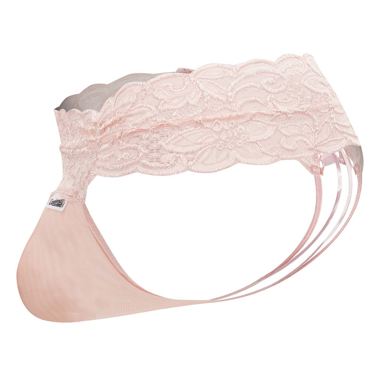 CandyMan 99595X Lace Thongs Rose Plus Sizes