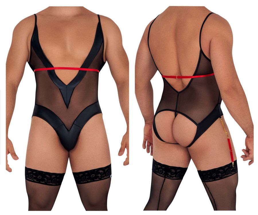 CandyMan 99600 Mesh Bodysuit Black