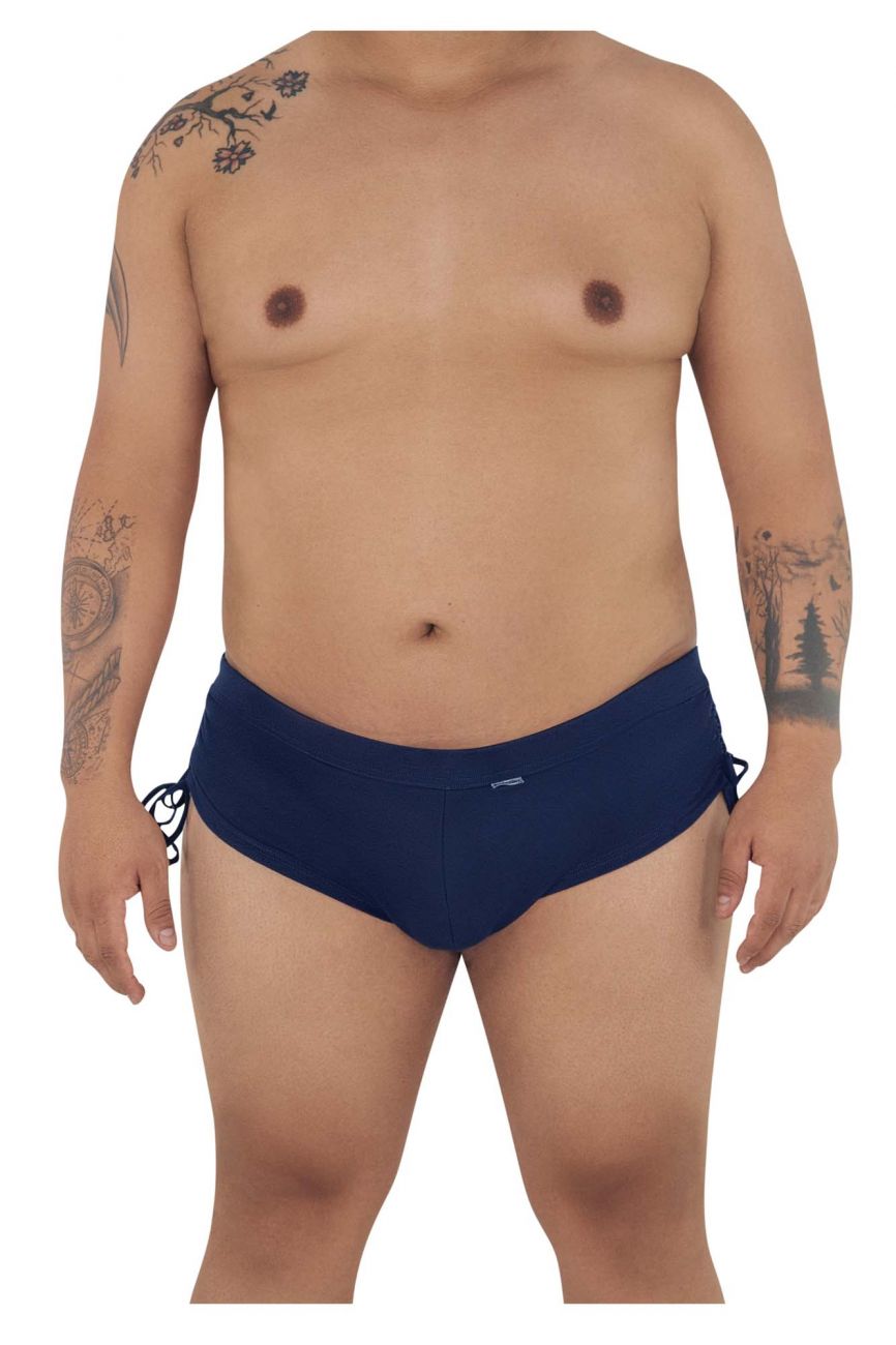 CandyMan 99602X Lounge Pajama Shorts Navy Plus Sizes