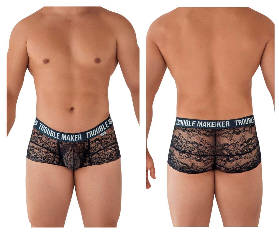 CandyMan 99616 Trouble Maker Lace Trunks Black