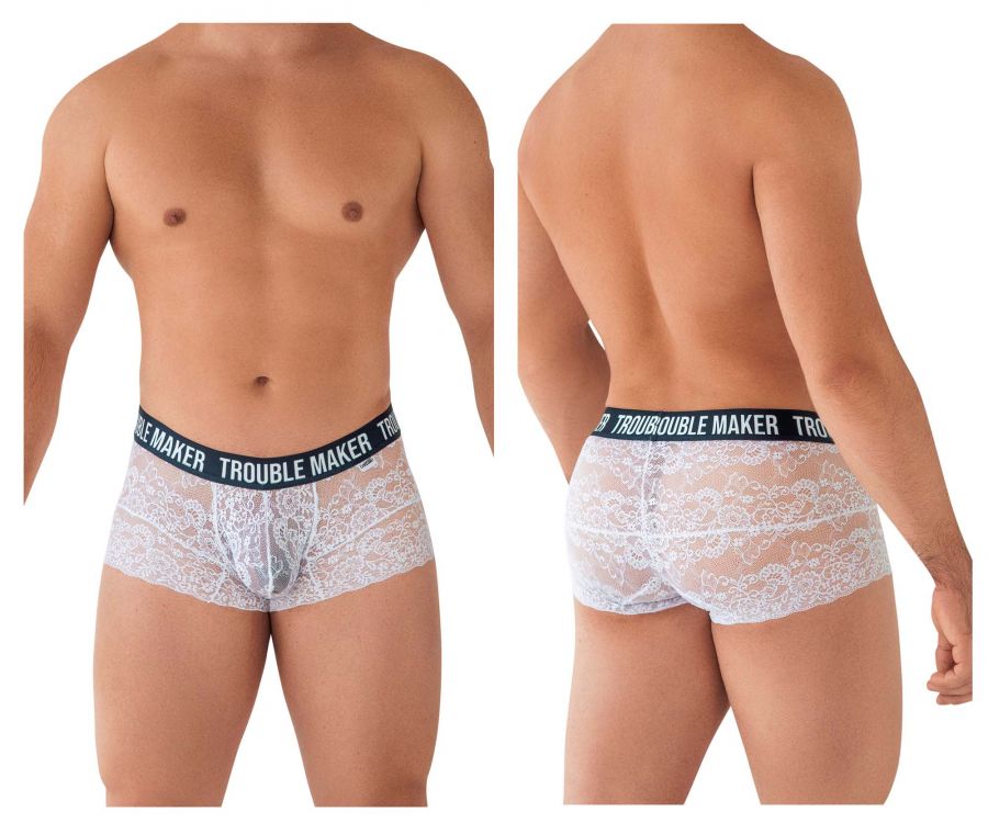 CandyMan 99616 Trouble Maker Lace Trunks White