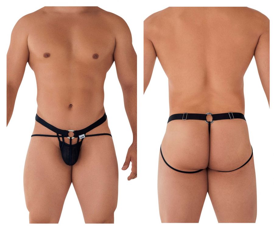 CandyMan 99617 Mesh Cage Jockstrap Black