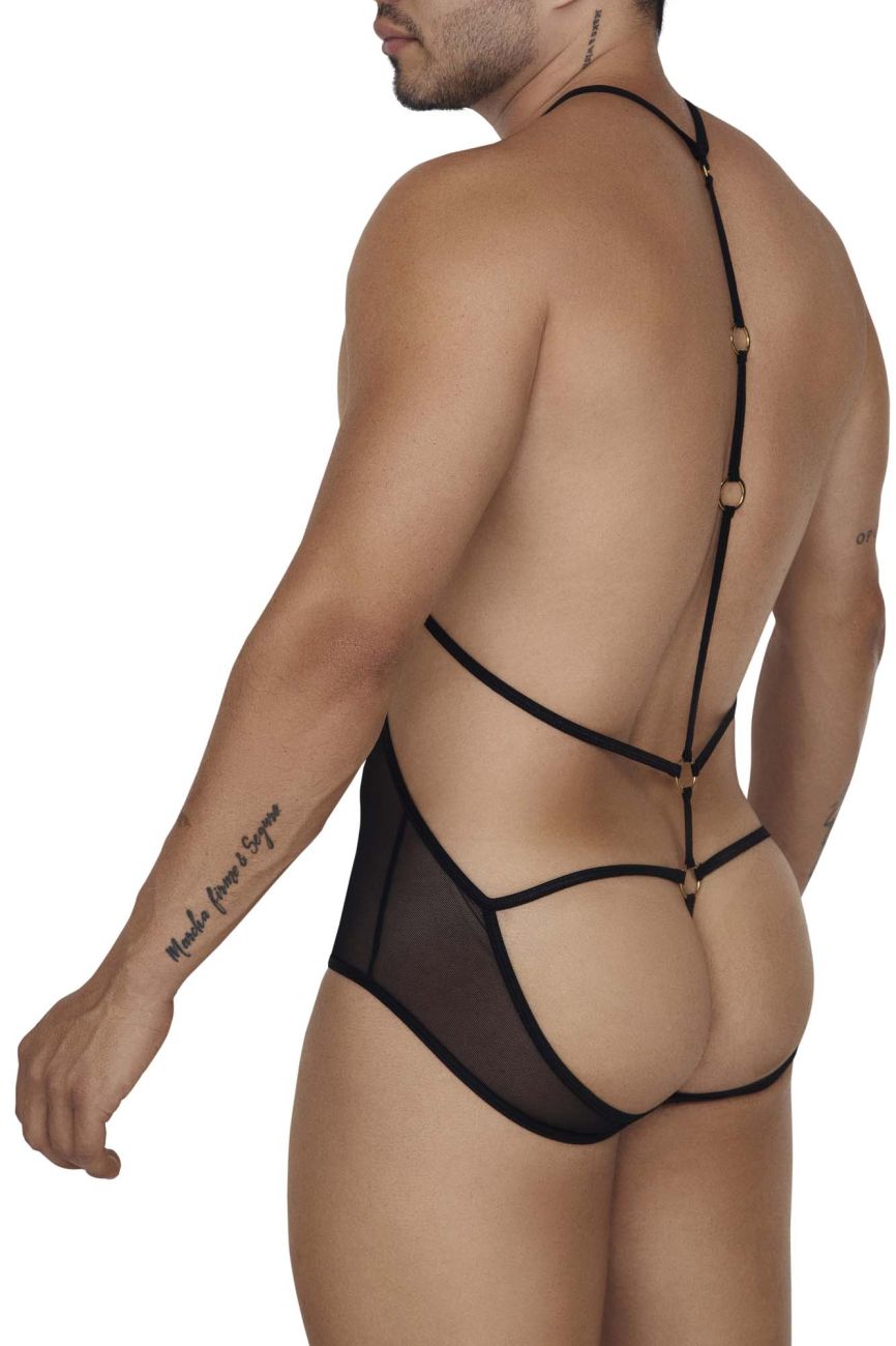 CandyMan 99662 Tulle Bodysuit Black