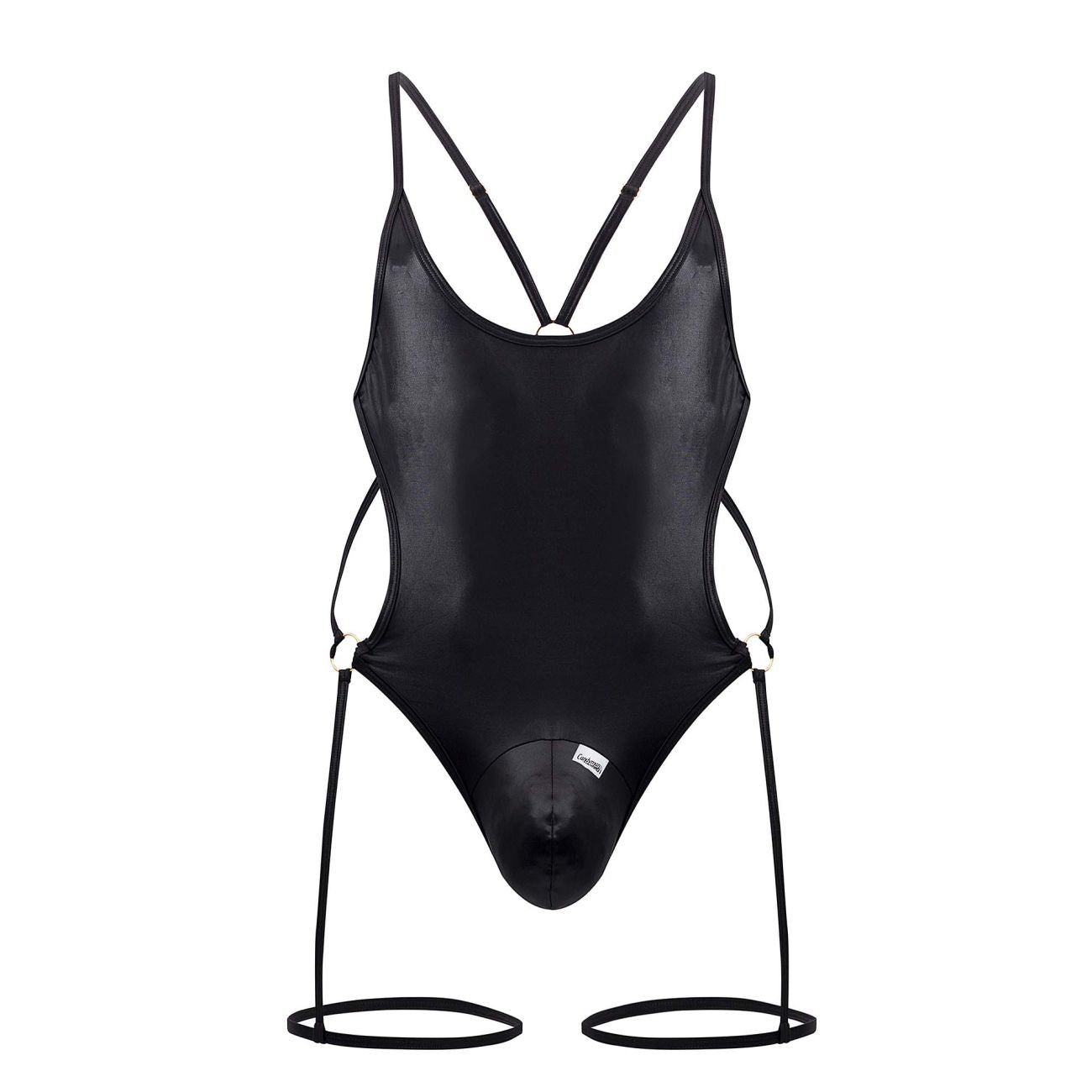 CandyMan 99697 Garter Bodysuit Black