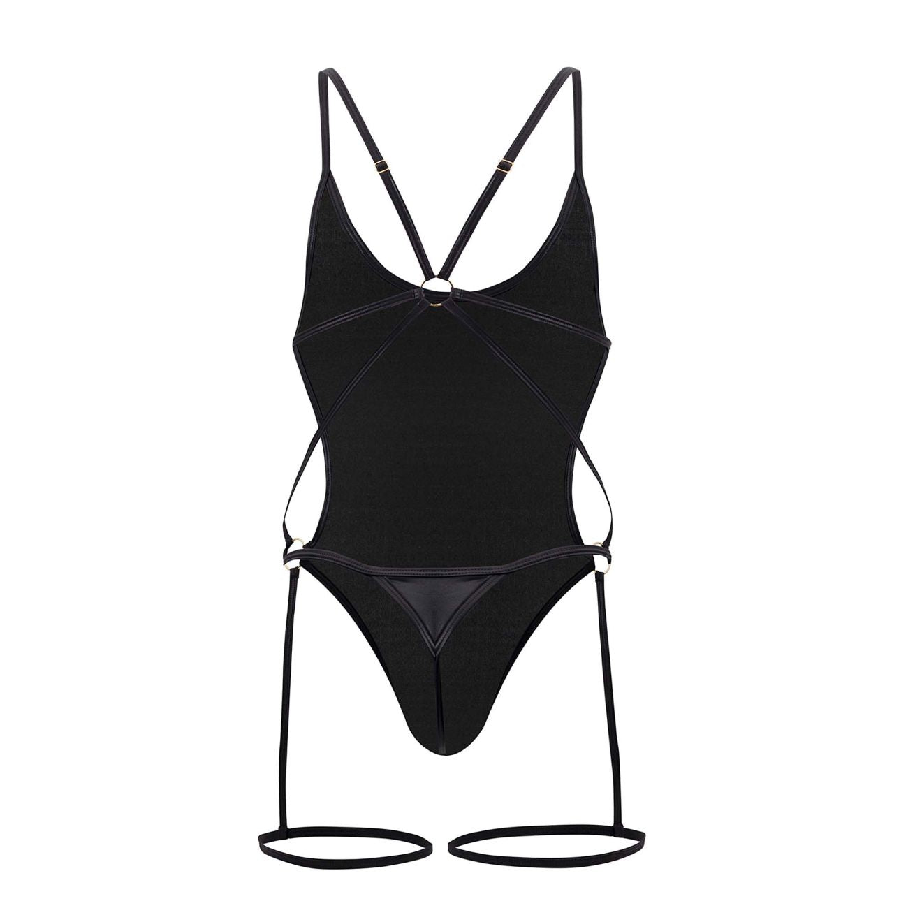 CandyMan 99697 Garter Bodysuit Black