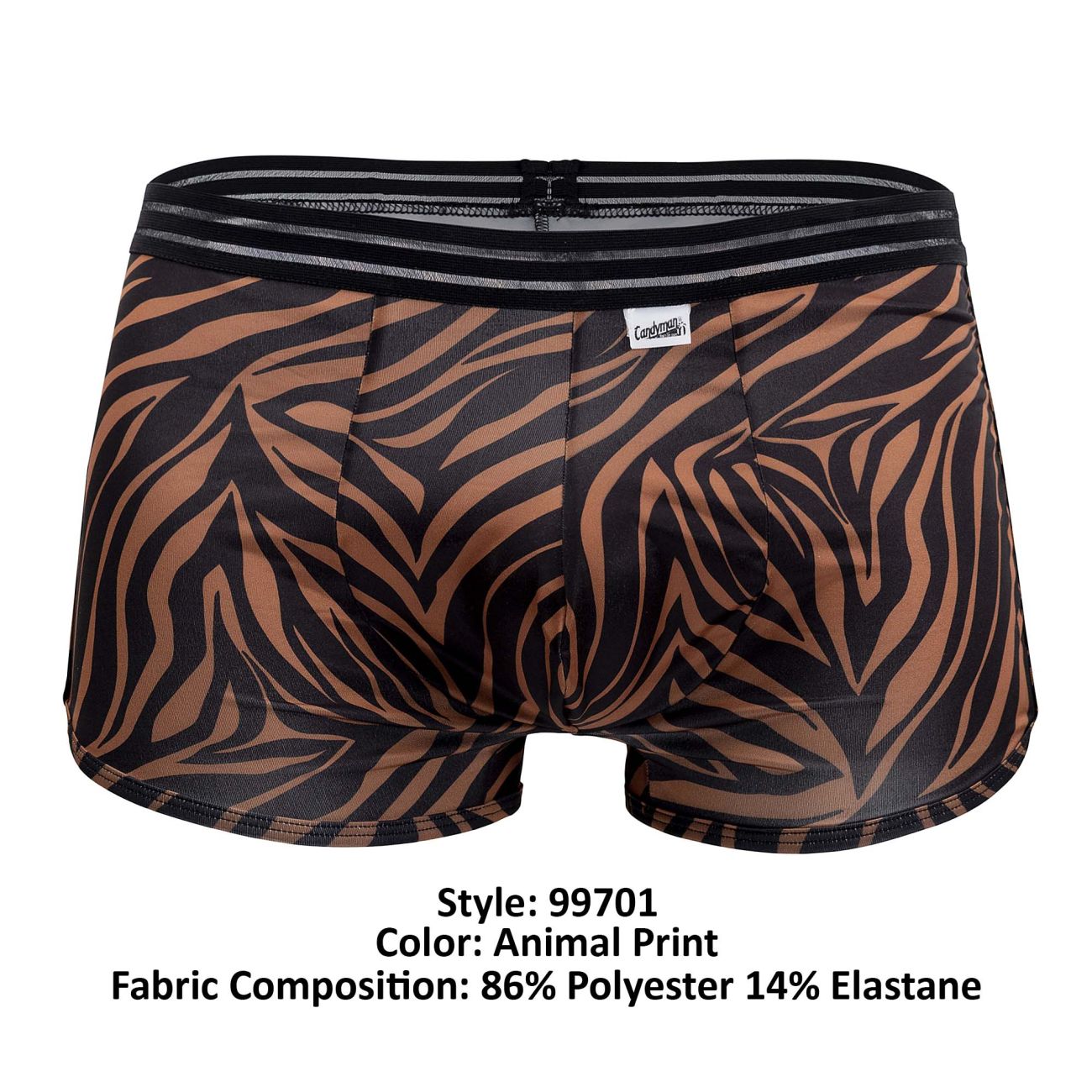 CandyMan 99701 Lounge Pajama Trunks Animal Print