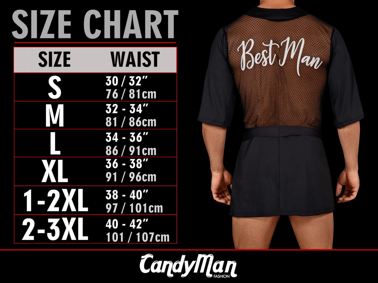CandyMan 99584X Mesh-Lace Bodysuit Black Plus Sizes