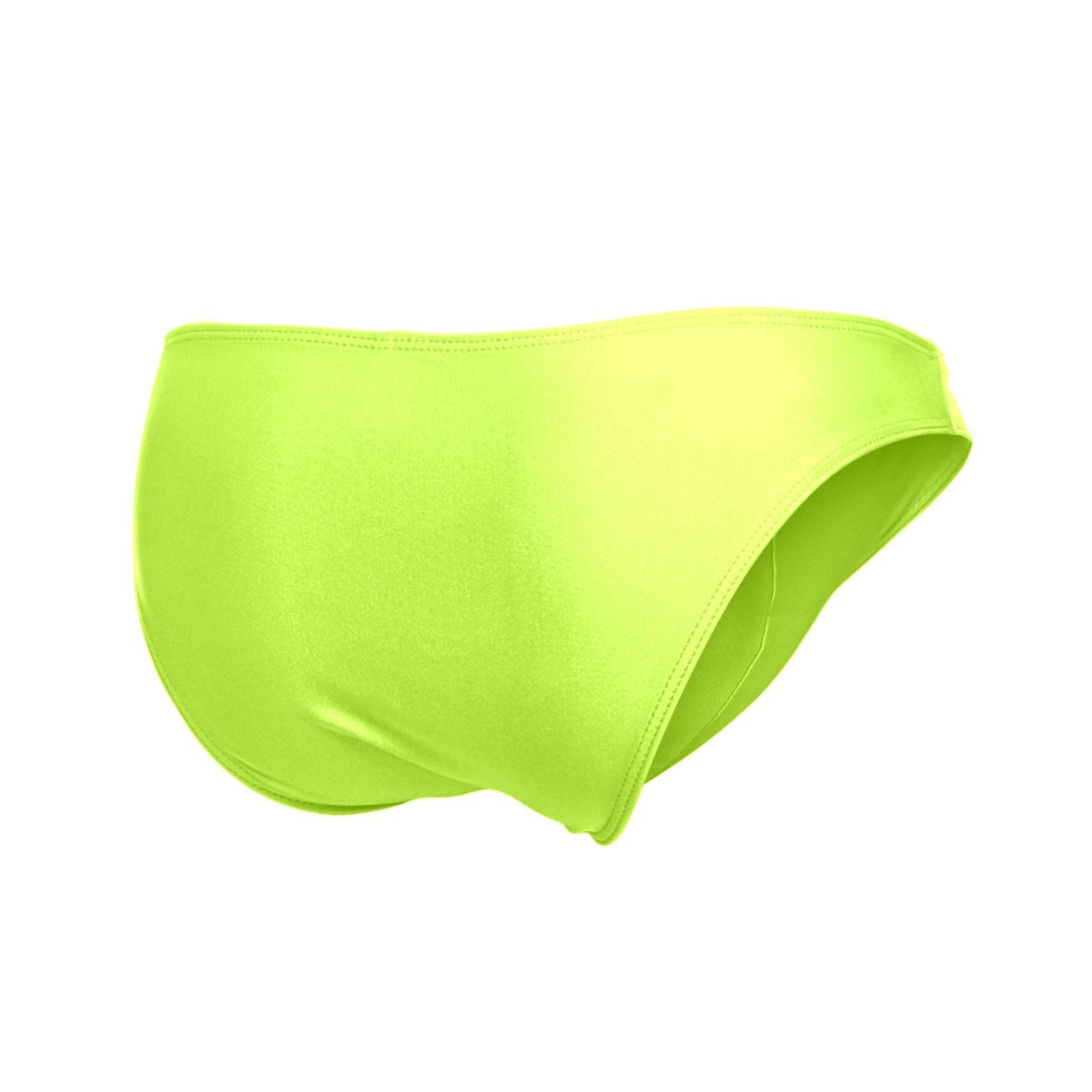 JUSTIN+SIMON XSJ01 Classic Silky Bikini Neon Green Plus Sizes
