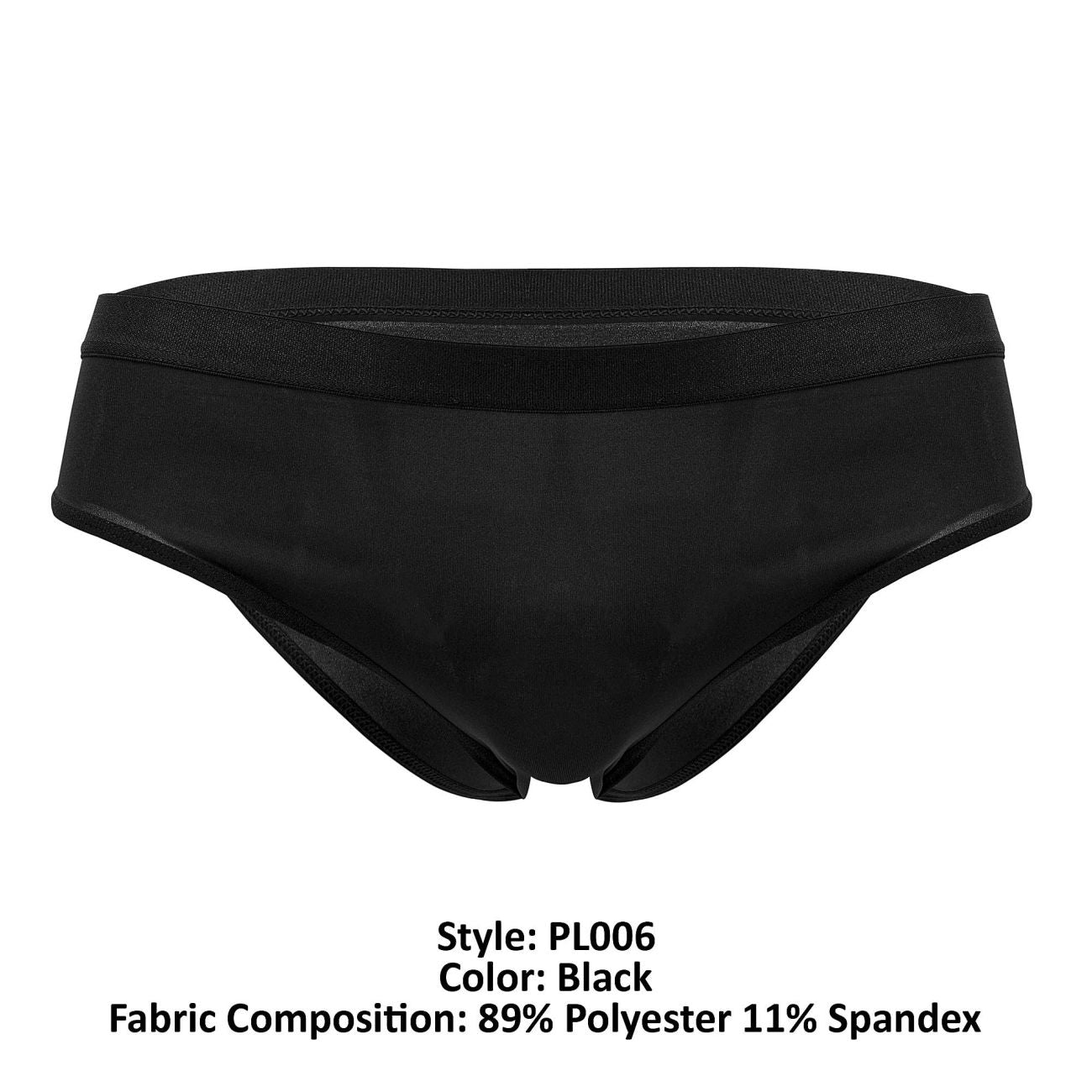 PLURAL PL006 Non-binary Underwear Briefs Black