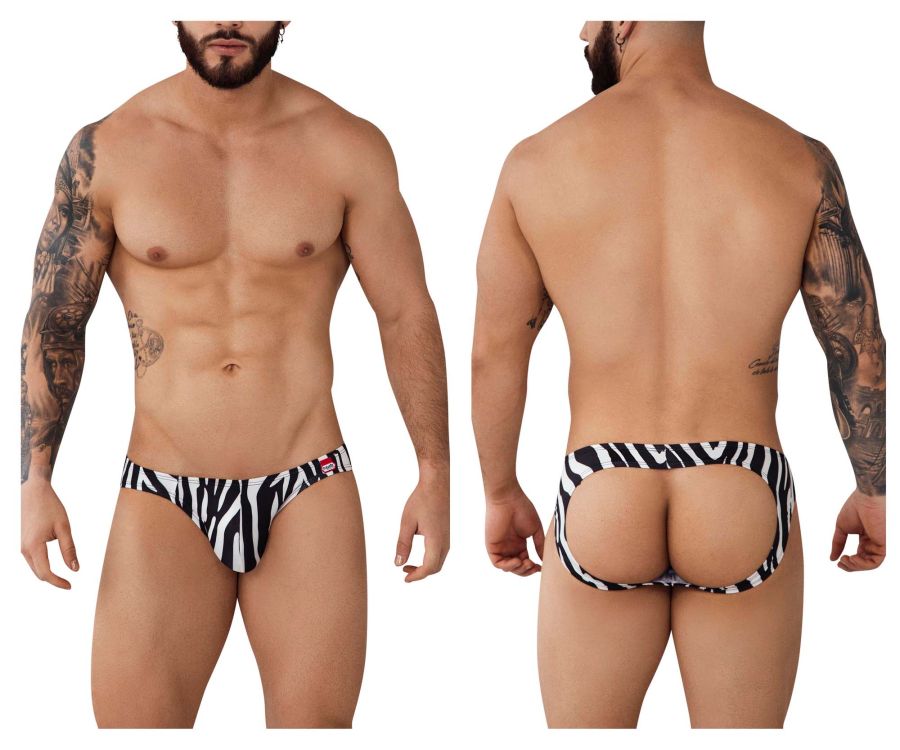 Pikante 0992 Yuba Jockstrap Beige Zebra