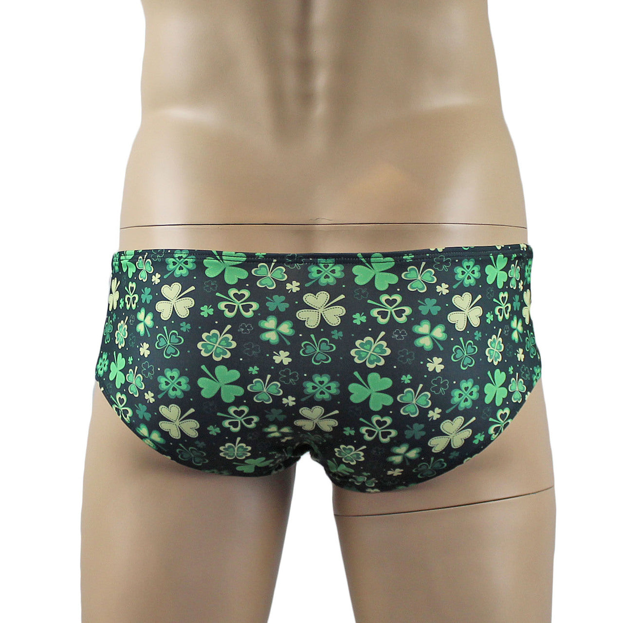 Mens St Patricks Day the Luck of the Irish Mini Low Rise Boxer Brief Shorts
