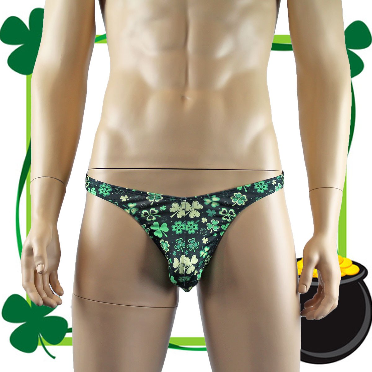 Mens St Patricks Day the Luck of the Irish Thong G string