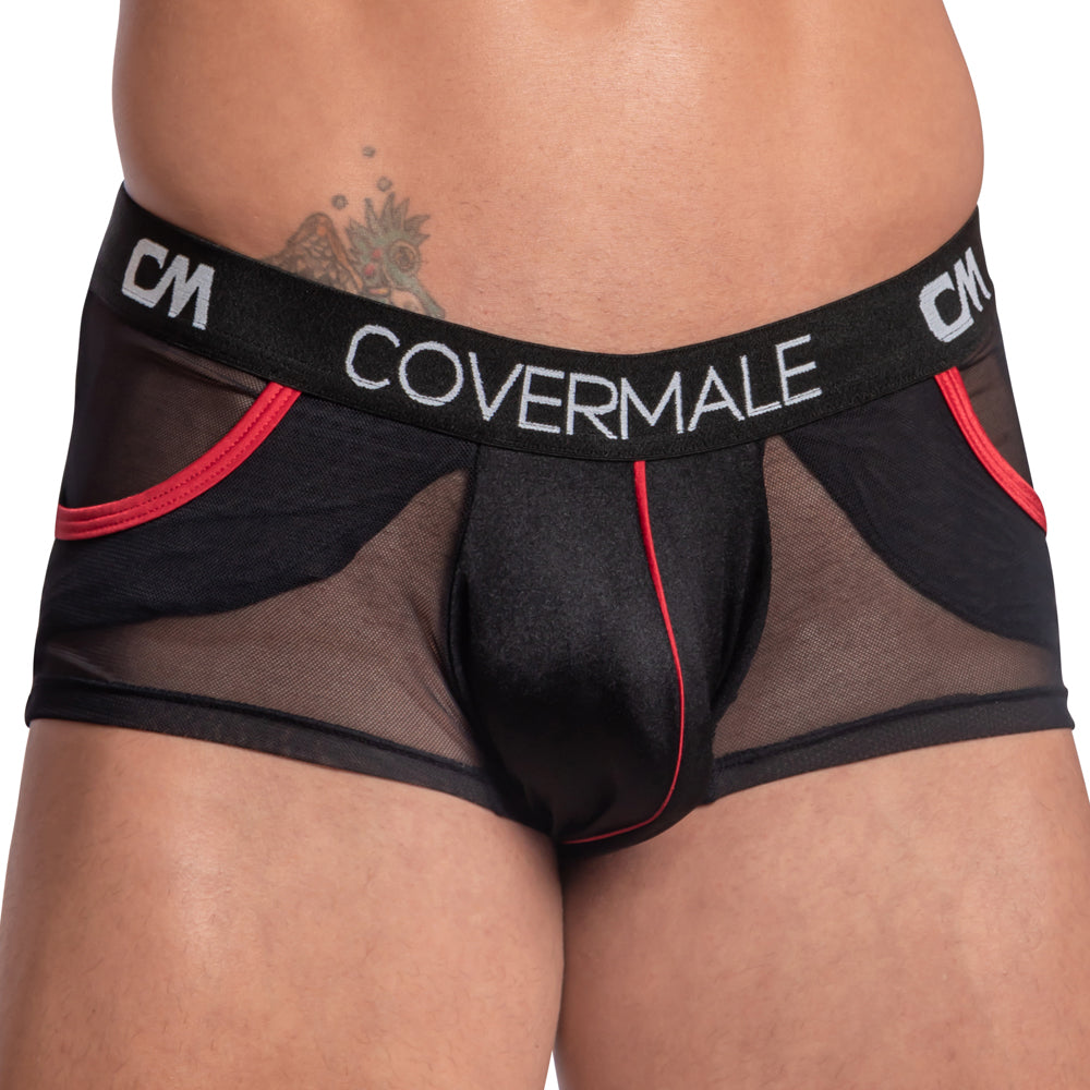 CMG022 Cover Male Center Piping Boxer Male Boxer Briefs