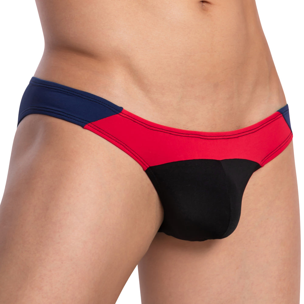 Daddy DDJ021 Party Out Color Block Low Rise Mens Bikini