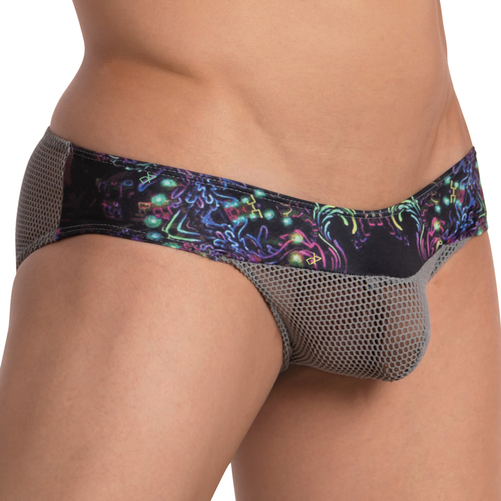 Daniel Alexander DAI073 Mens Neon Filigree Fishnet See-through Bikini Underwear