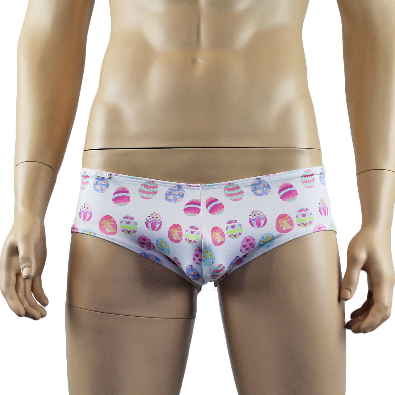 Easter Egg Mens Mini Low Rise Boxer Brief Shorts