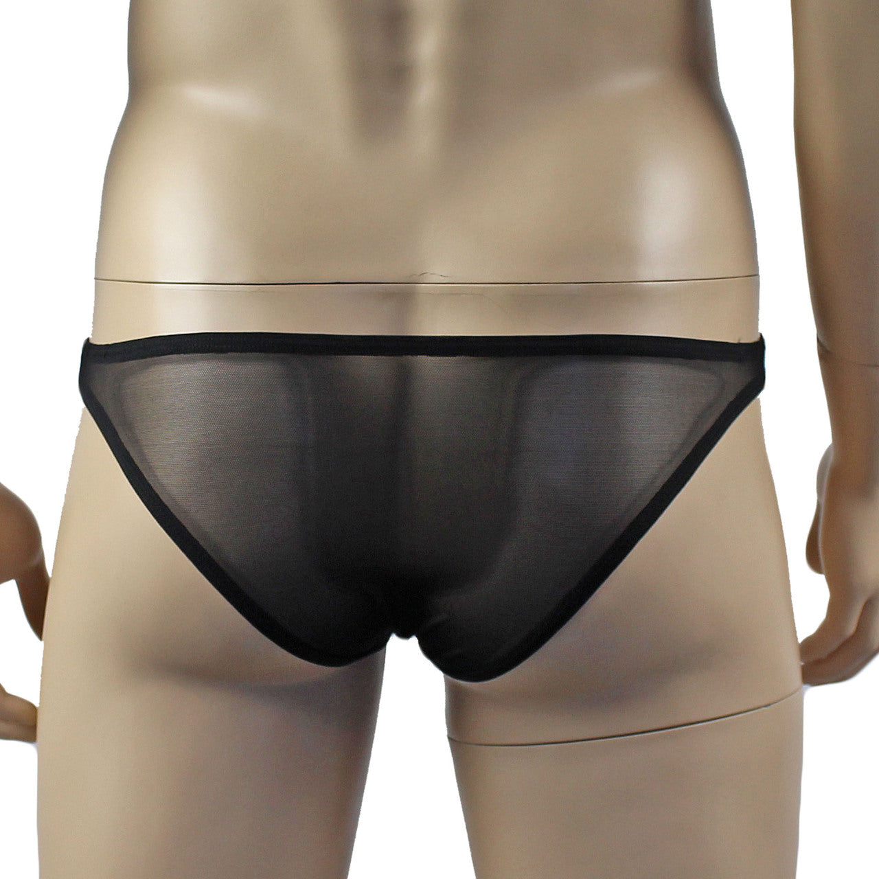 Mens Exotic Corset Top, Brief & Stockings - Sizes up to 3XL Black