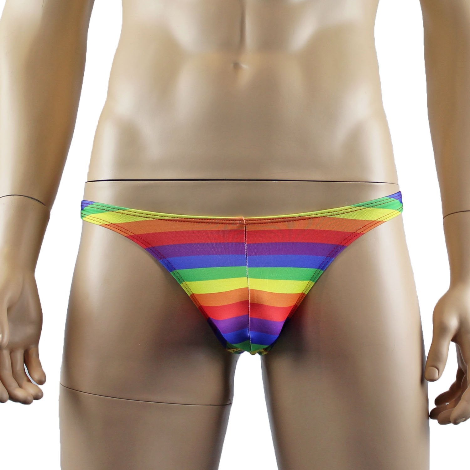 Gay Pride Mens Rainbow Low Rise Mini Thong