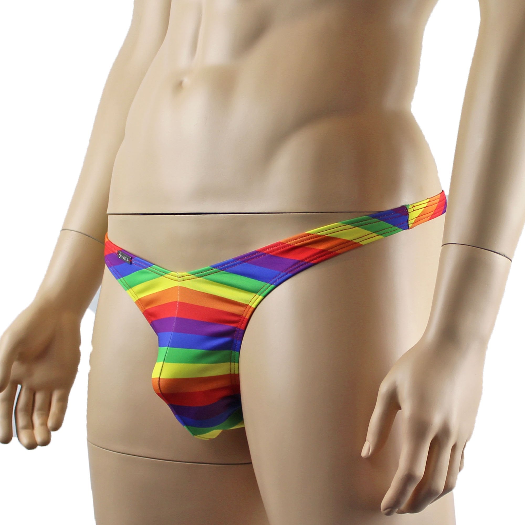Gay Pride Rainbow LGBTQ Mens G string Thong Underwear