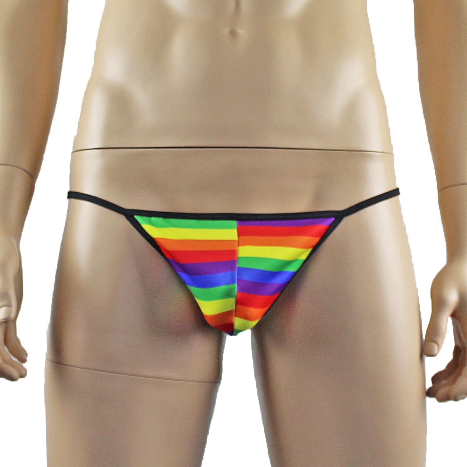 Gay Pride Rainbow Mens G string Pouch Underwear