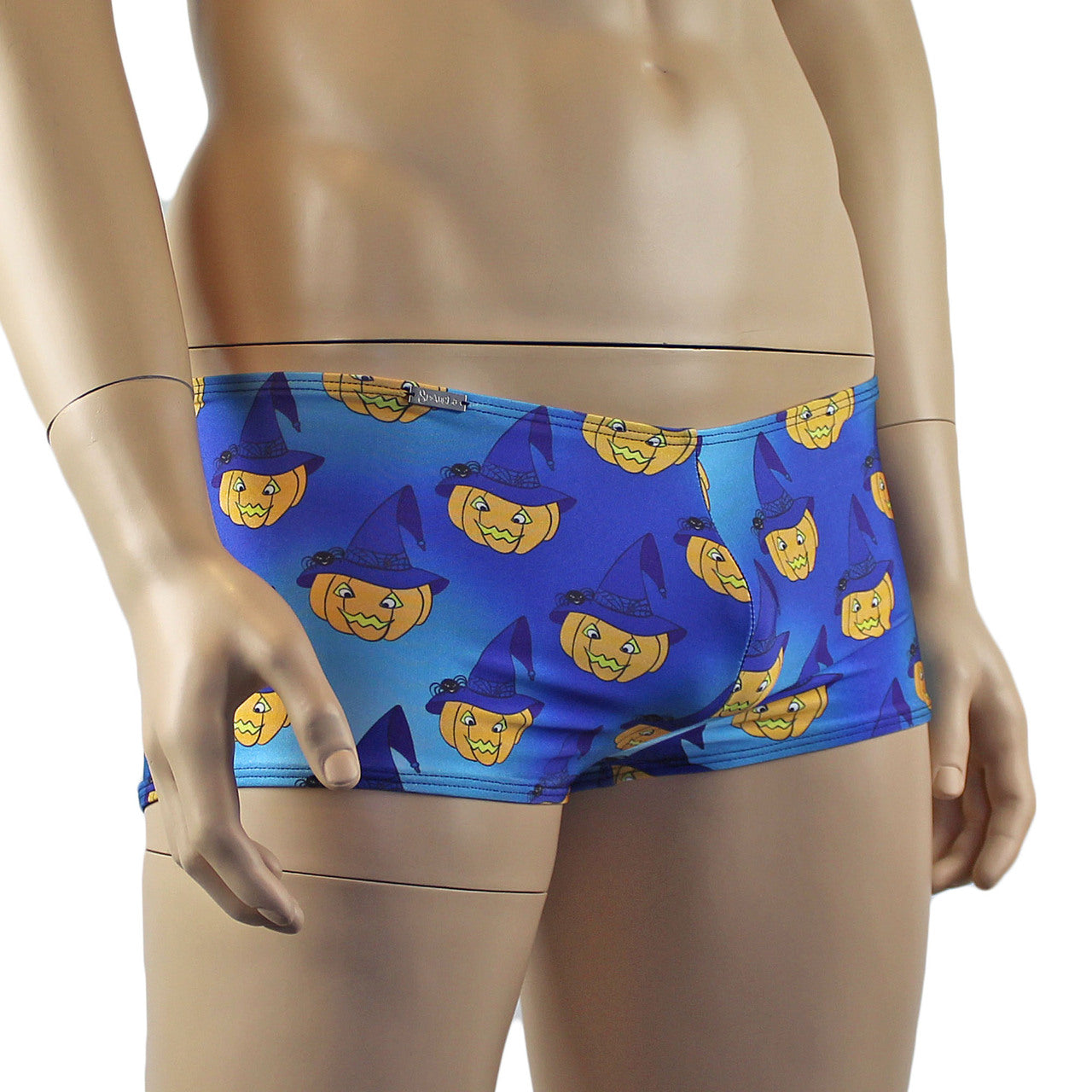 Mens Halloween Witches Pumpkin Face Boxer Shorts