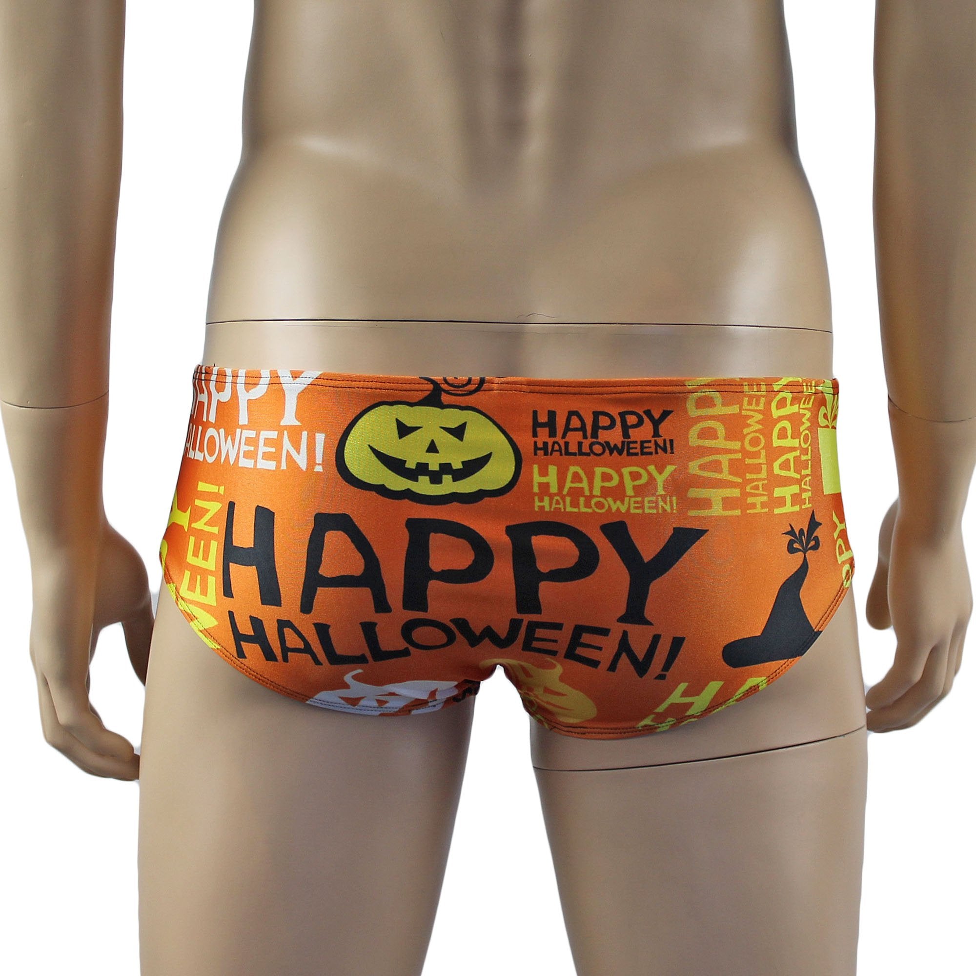 Mens Happy Halloween Boxer Briefs Underwear, Halloween Pumpkins