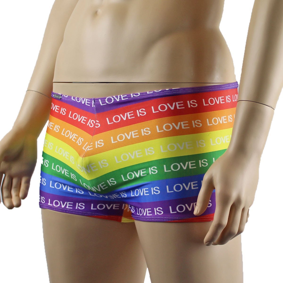 Gay Pride Love Is Love Mens Rainbow Shorts