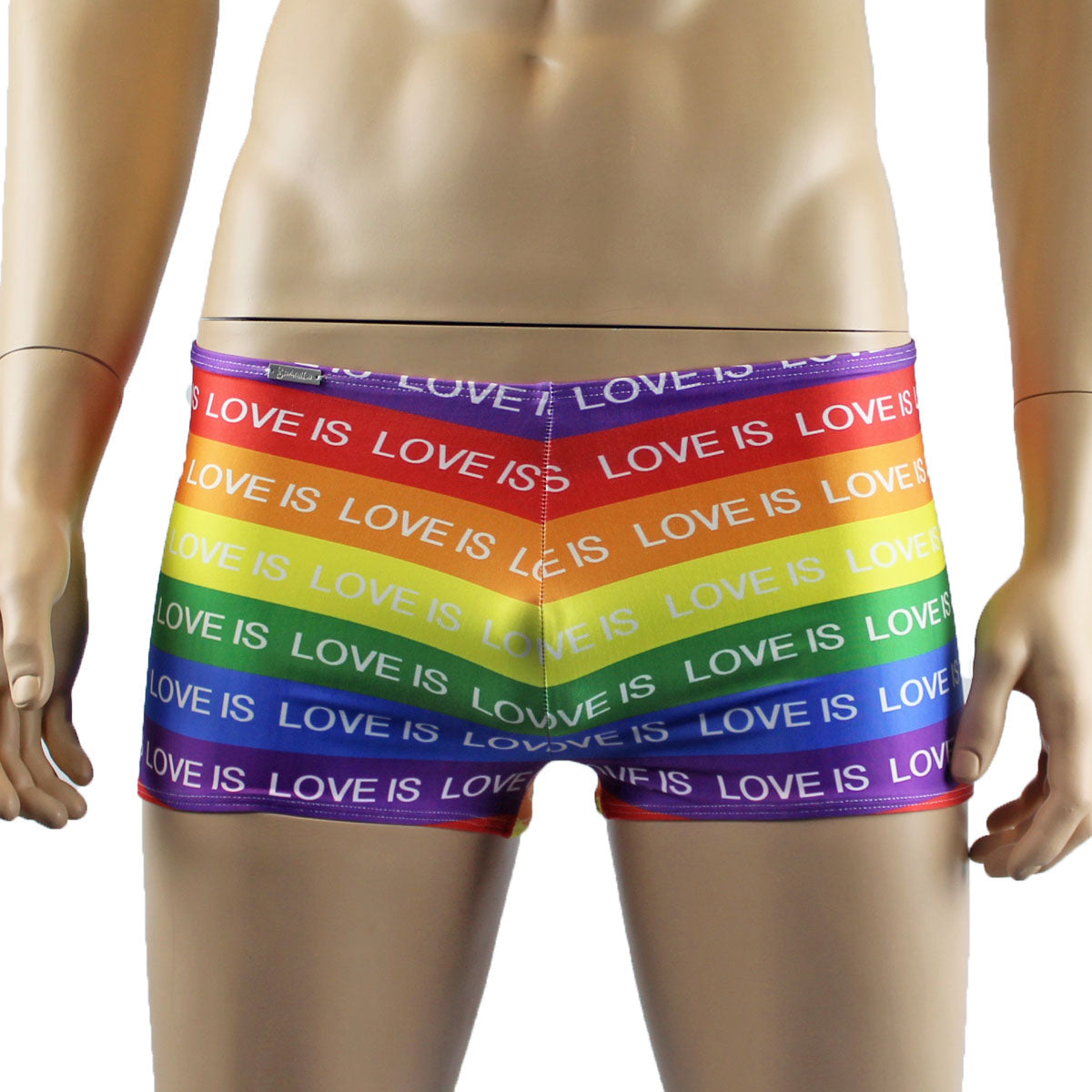 Mens Gay Pride Love Is Love Rainbow Shorts