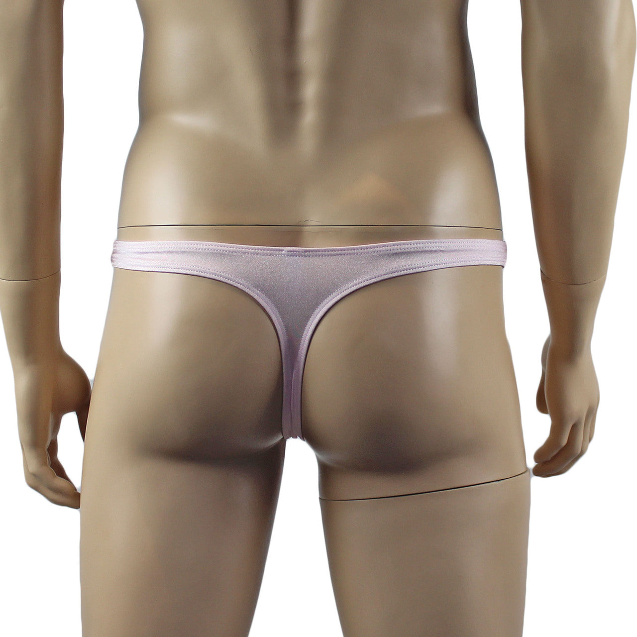 Mens Luxury Bra Top and Thong Pink