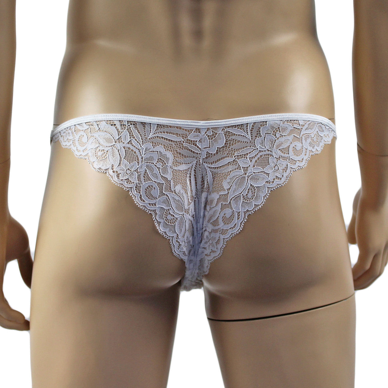 Mens Sexy Lace Camisole Top and  Male Panties (white plus other colours)