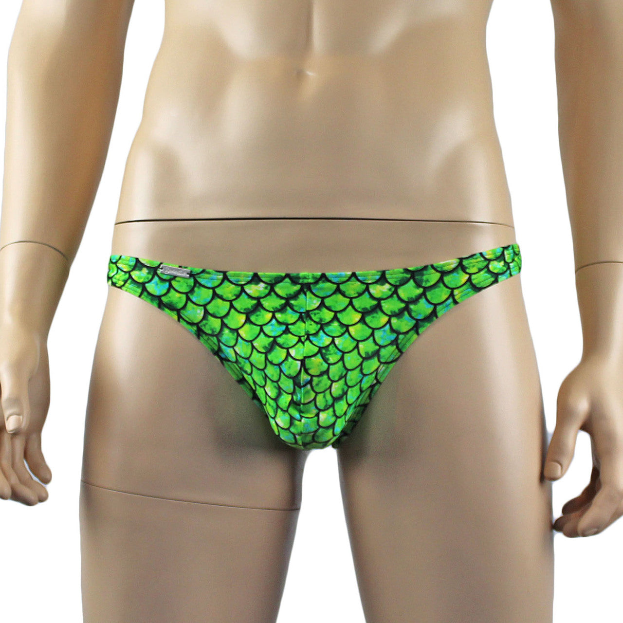 Mens Merman Aqua Man Low Rise Mini Thong Green